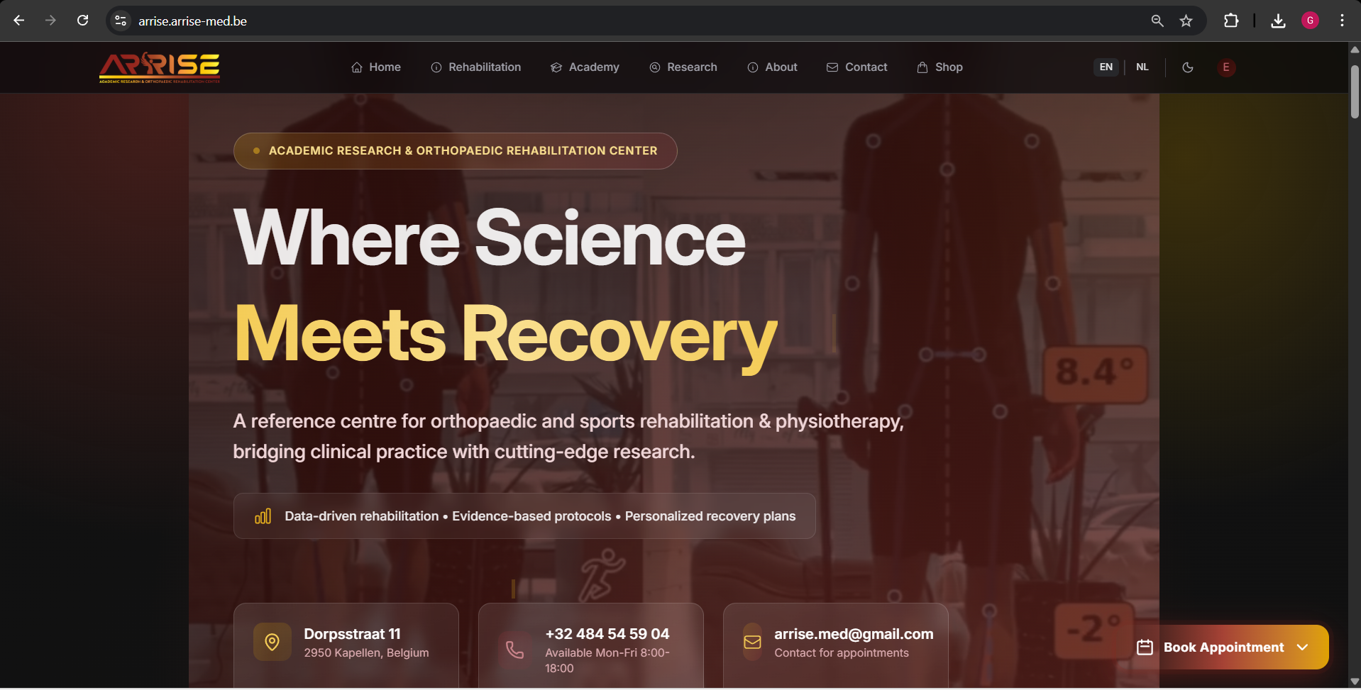 ARRiSE rehabilitation clinic platform